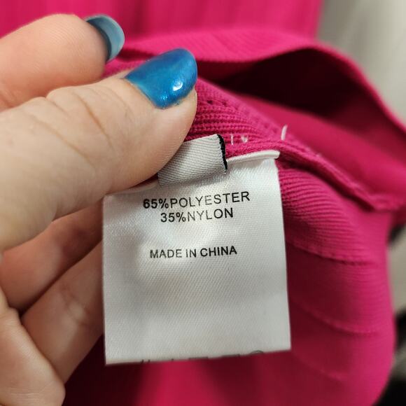 KATE‎ HEWKO Cut Out Bodycon Dress S Pink Bandage Y2K Cocktail Wedding Party Chic - Picture 5 of 8